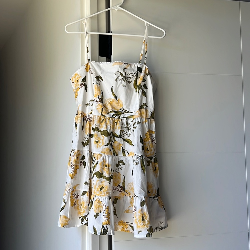 BB Dakota by Steve Madden Floral Tiered Mini Dress, Size 8